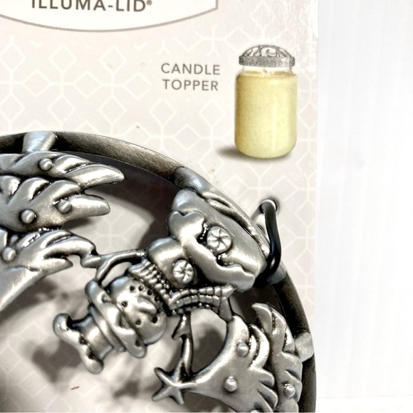 Yankee Candle Snowman Christmas Tree Illuma-Lid Large 22 oz Jar Topper Lid NEW - Picture 4 of 14